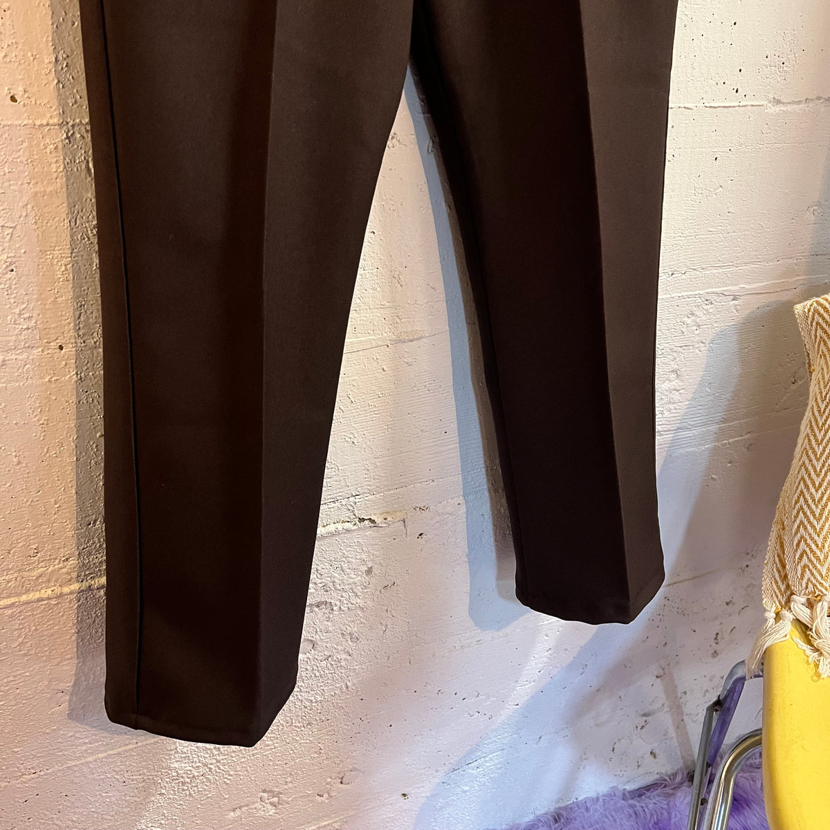 Vintage 90's Lee Western Cut Pleated Pants - Size 32" x 28" - Made In USA - Brown