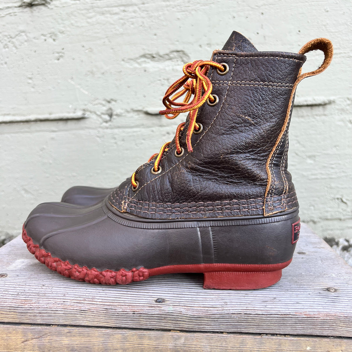 Vintage 90's L.L. Bean 6" Lace Up 'Bean Boot' - Size 6W/5M (BM) - Made In USA - Brown