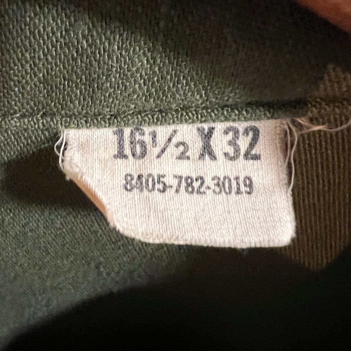 True Vintage 1970's U.S. Army OG-107 Cotton Sateen Class 1 Shirt - Size Large (16.5x32) - Made In USA - Cotton Sateen - Olive Drab