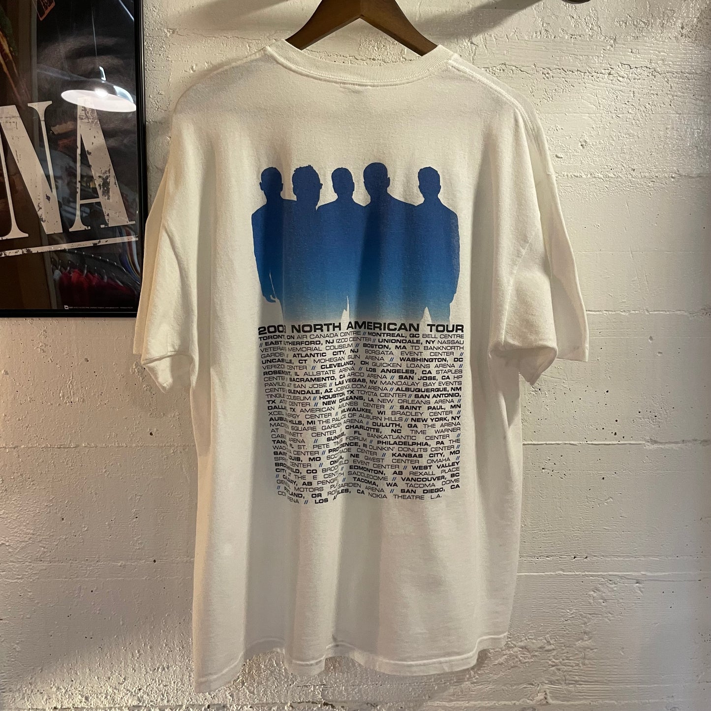 Vintage Y2K New Kids On The Block Tour T-Shirt - Size XL - White