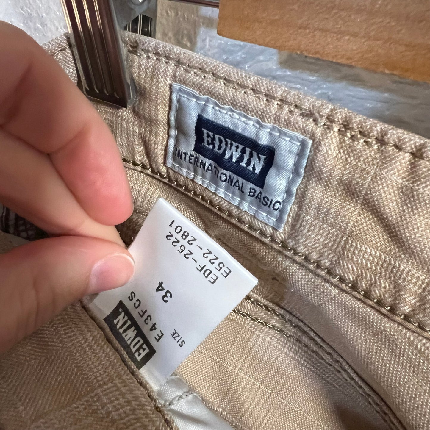 Edwin International Basic Made In Japan Tartan Plaid Pants - Size - Made In Japan - Tan/Beige