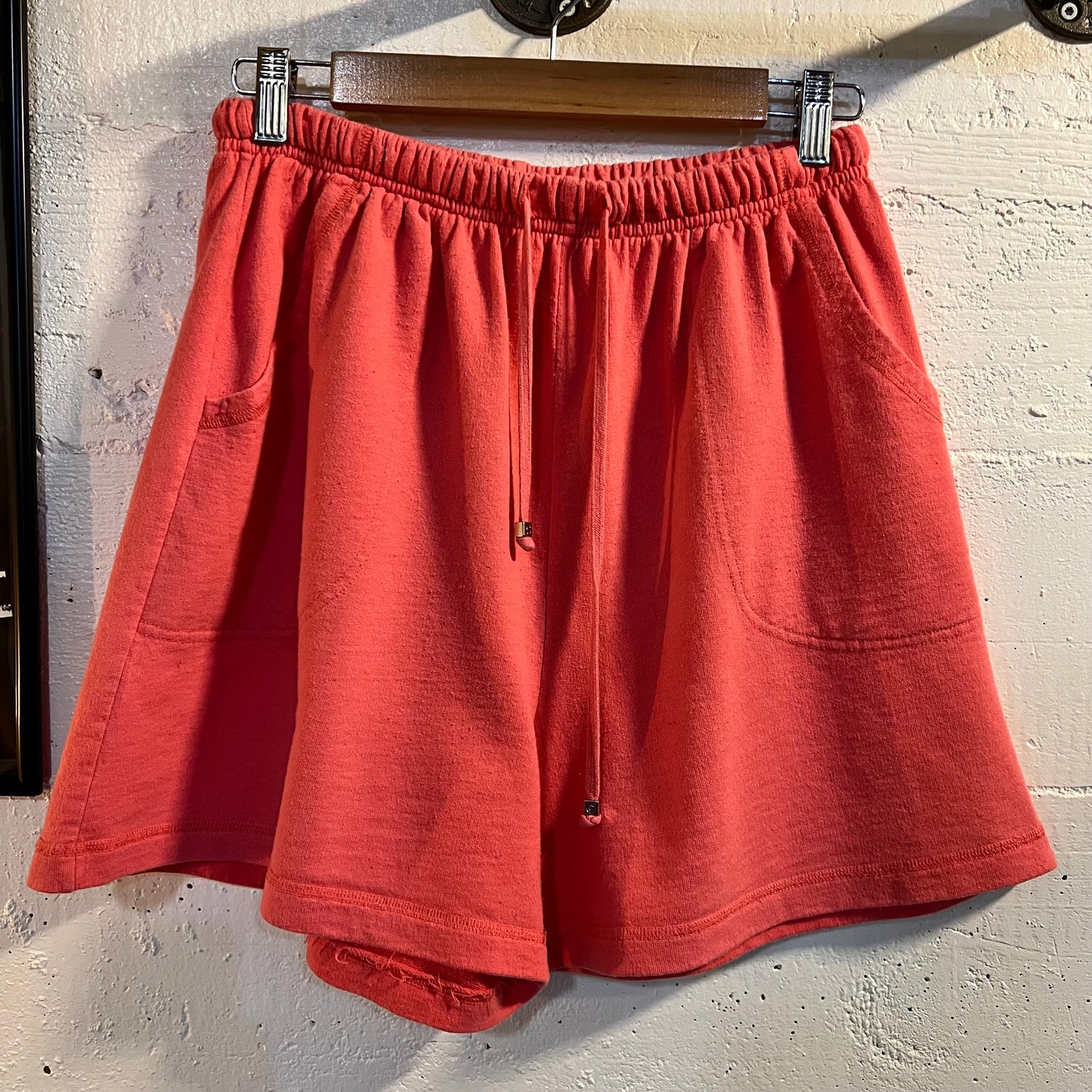 Vintage 90's Cherokee Women's Cotton Sweat Shorts - Size Large - Faded Pink