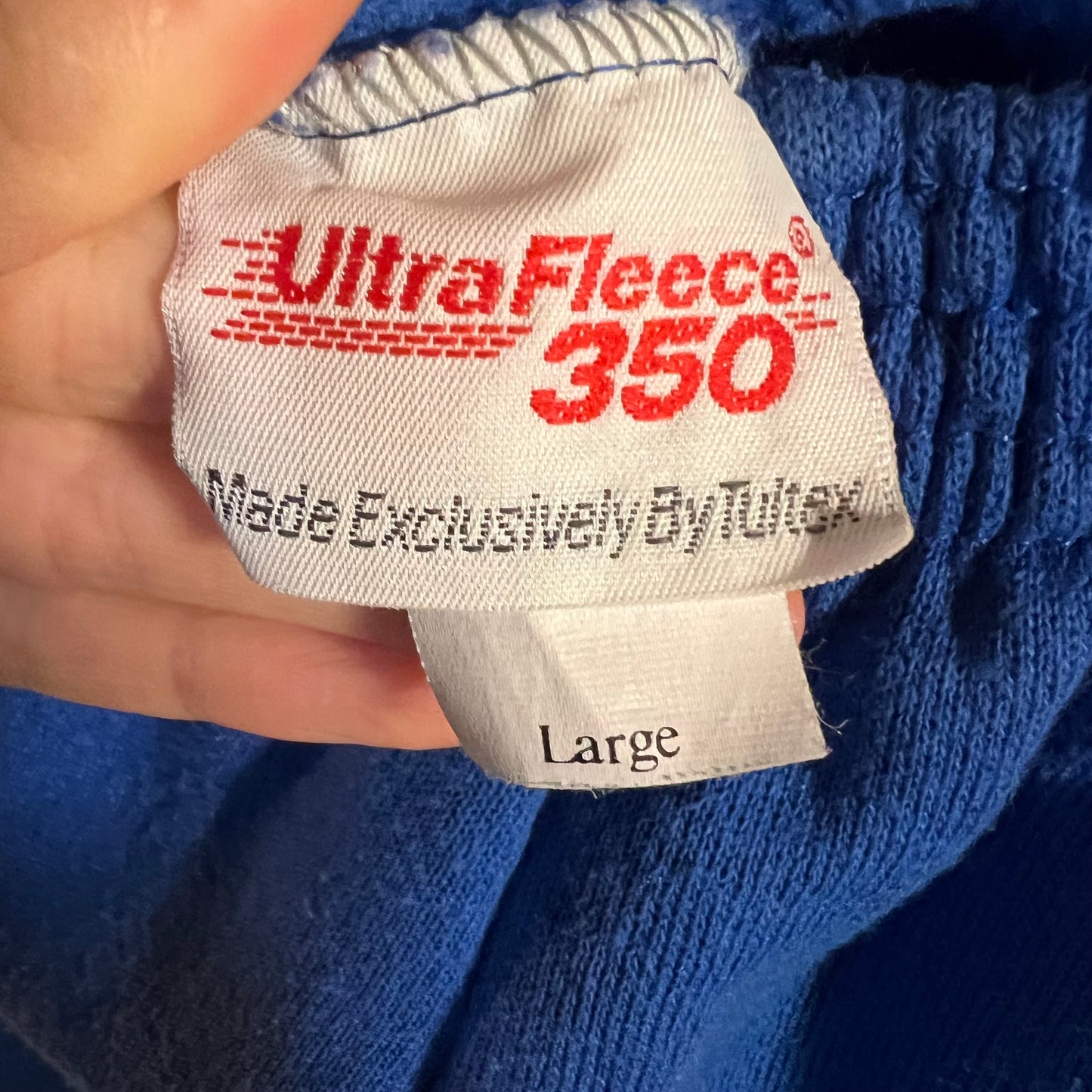 Vintage Ultra Fleece 350 By Tultex Sweatpants - Size Large - Made In USA - Royal Blue