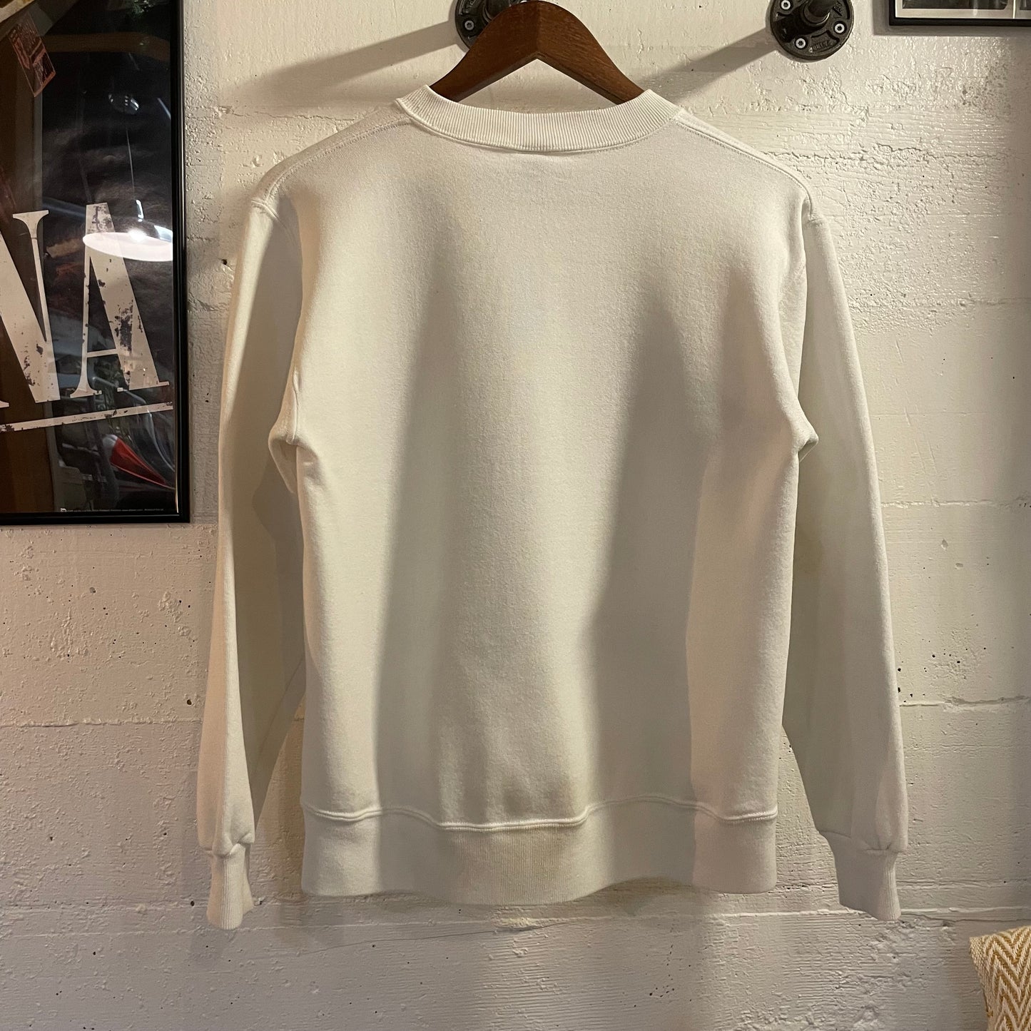 Vintage 90’s Jerzees Jefferson Science & Tech HS Crewneck Sweatshirt - Size Small - Made In USA - White/Navy/Red