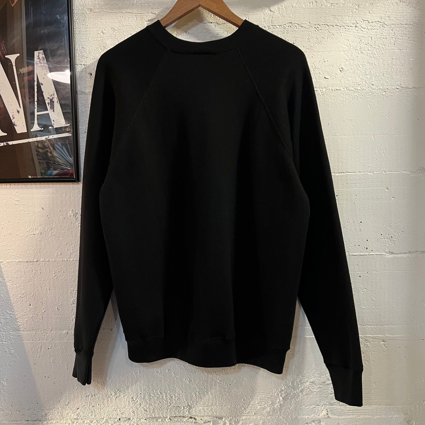 Vintage 1990 Long Beach, WA State Kite Festival Raglan Sleeve Crewneck Sweatshirt - Size Large - Made In USA - Black/White/Multi