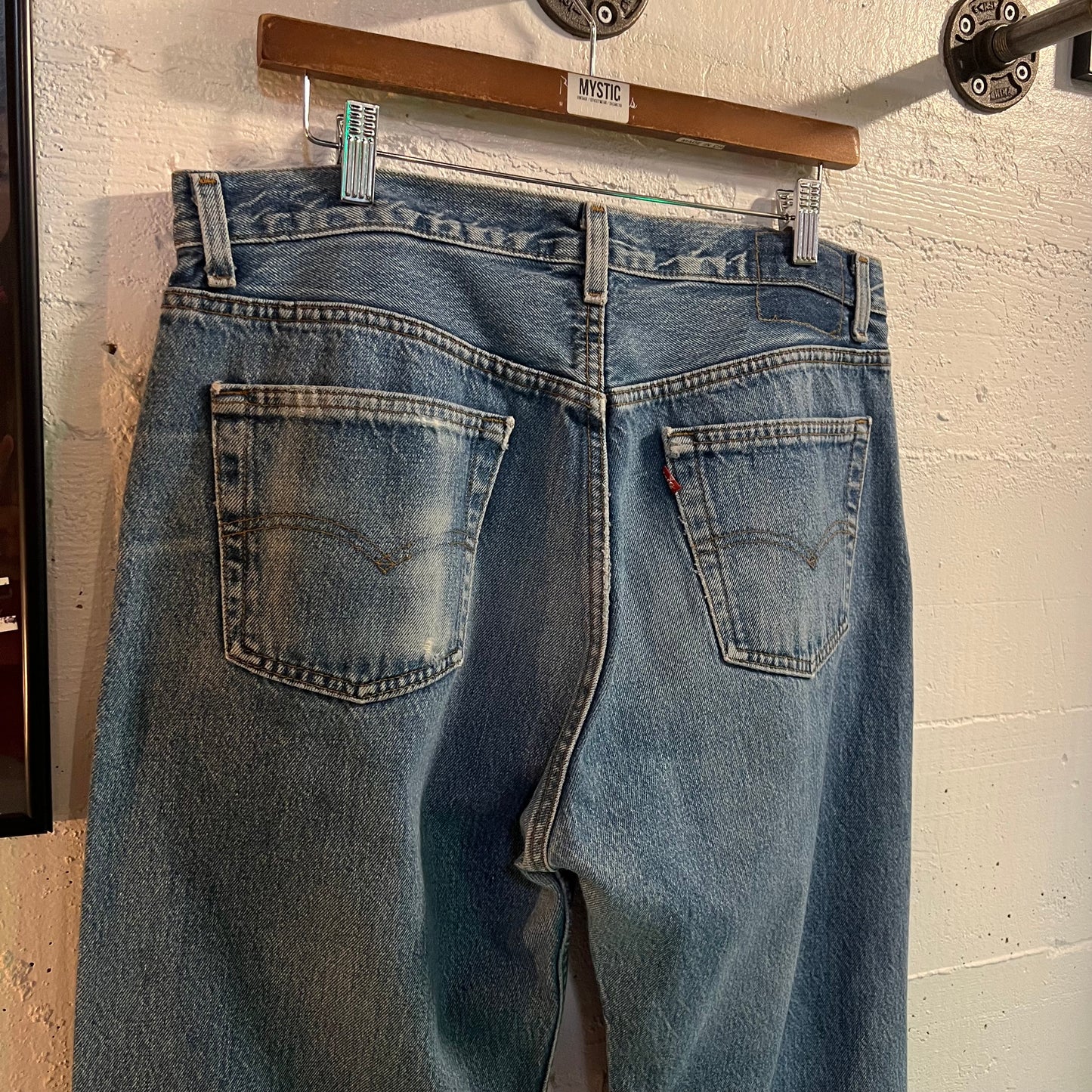 Vintage 1980's Levi's 501xx Button Fly Denim Jean - Size 34" x 33" - Made In USA - 100% Cotton