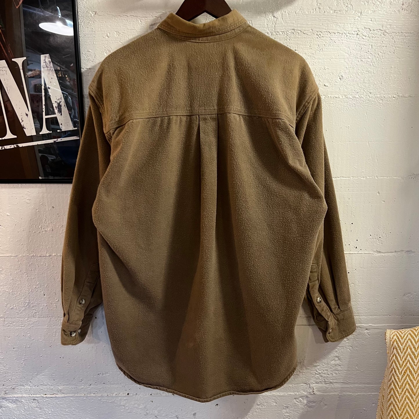 Vintage 90’s Moose Creek Chamois Cloth Long Sleeve Button Up Flannel - Size XL - Brown