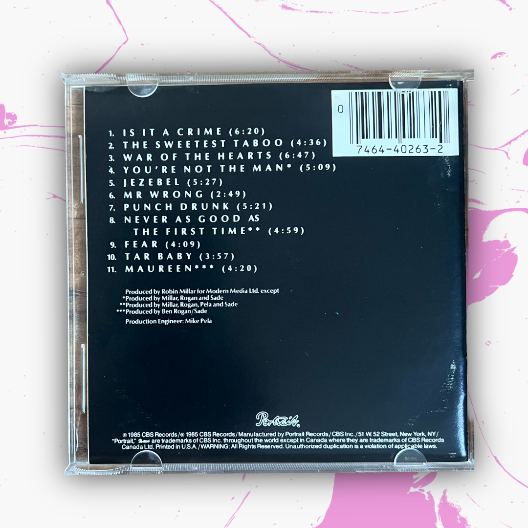Vintage 1985 Sade ‘Promise’ CD