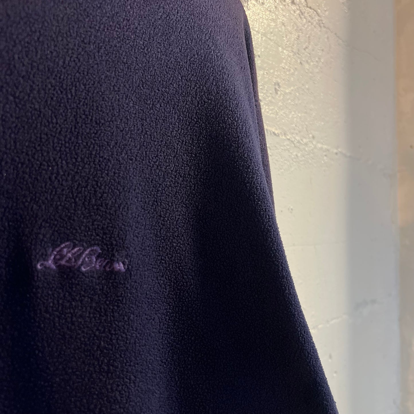 Vintage 90's L.L. Bean Fleece Pullover Crewneck Sweatshirt - Size Large - Made In USA - Navy