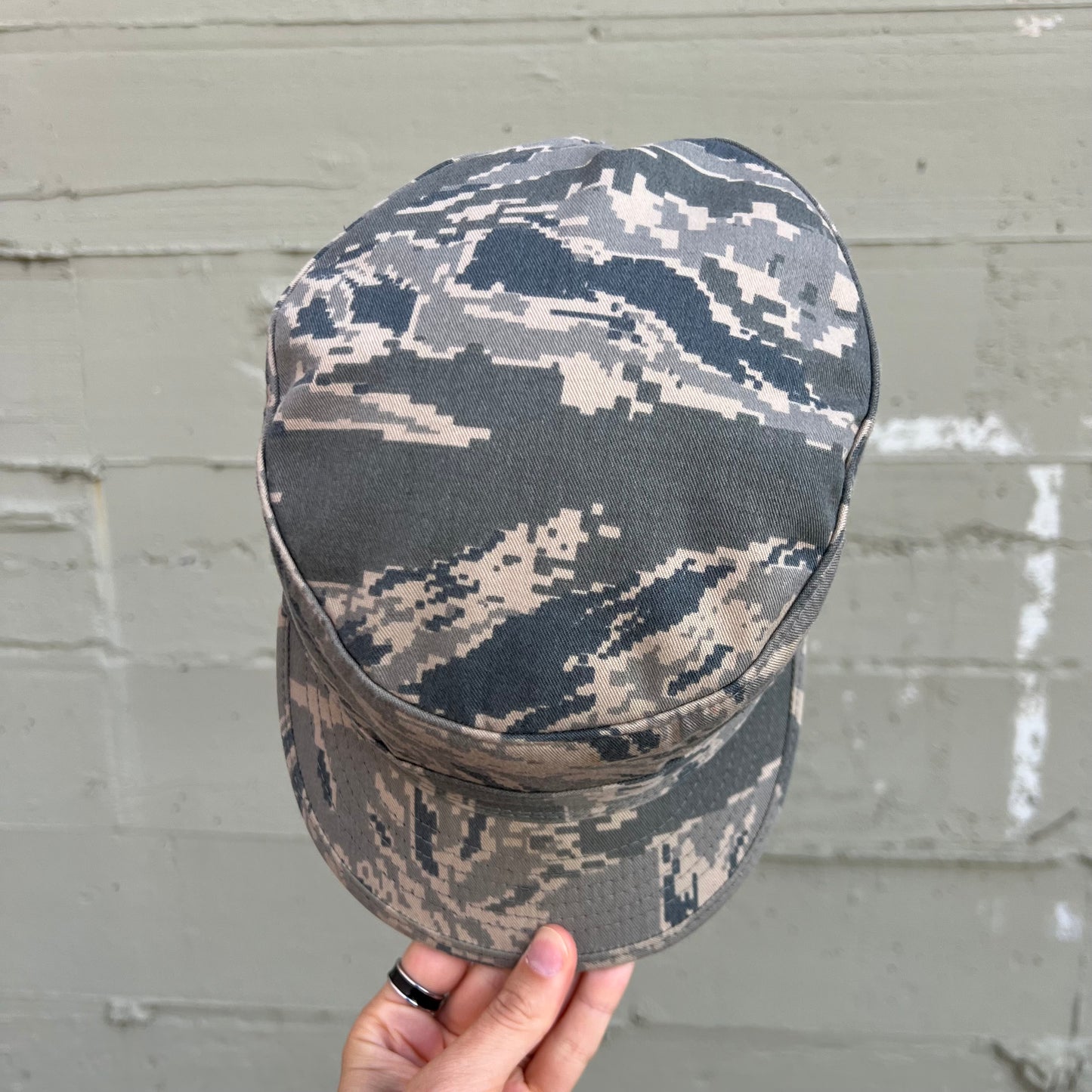 Vintage 2000's U.S. Military Digital Desert Camouflage Utility Cap - Size 7-3/8" - Made In USA - SPM1C1-08-D-1004