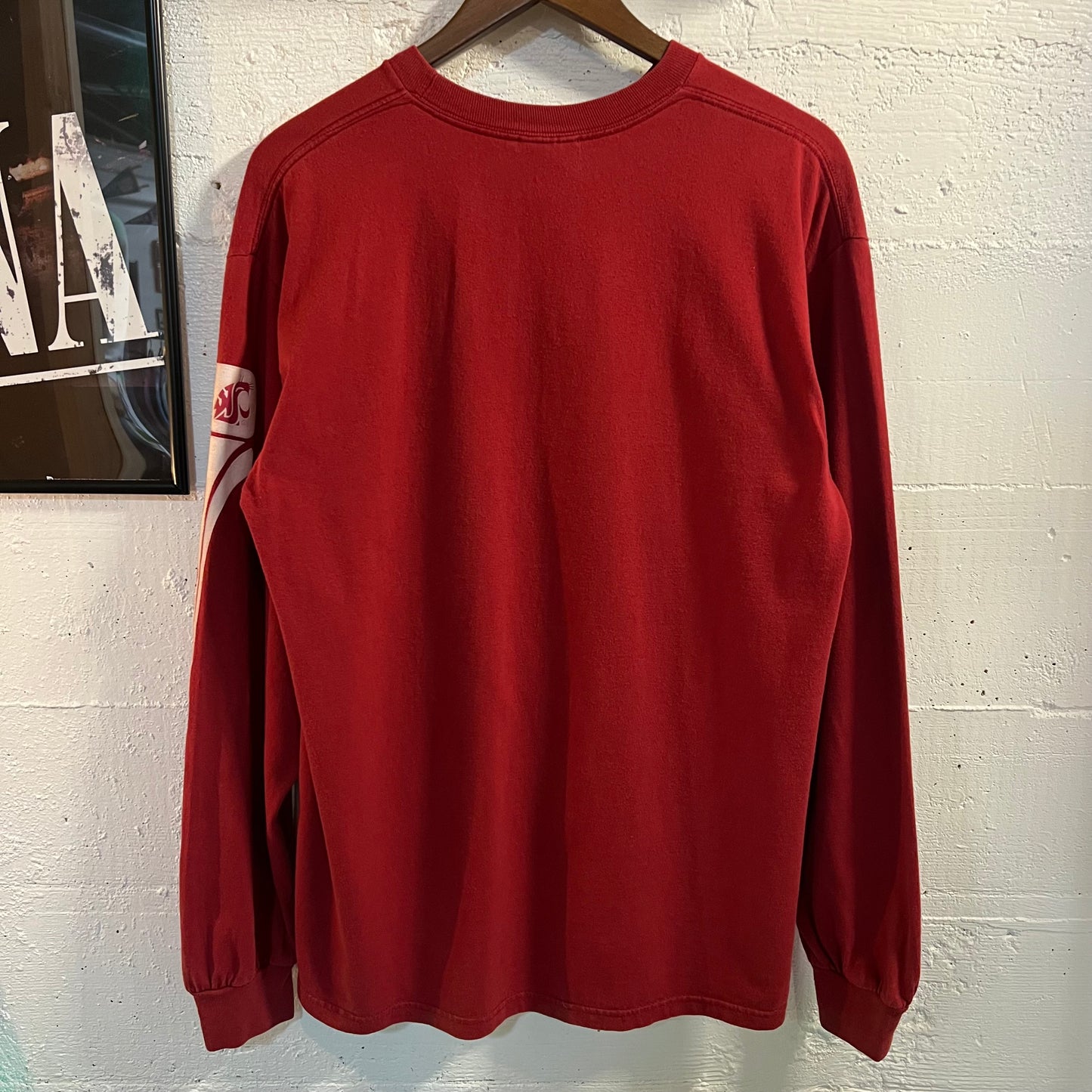 Vintage Nike Team Washington State Cougars Long Sleeve T-Shirt - Size Medium - Maroon/Multi