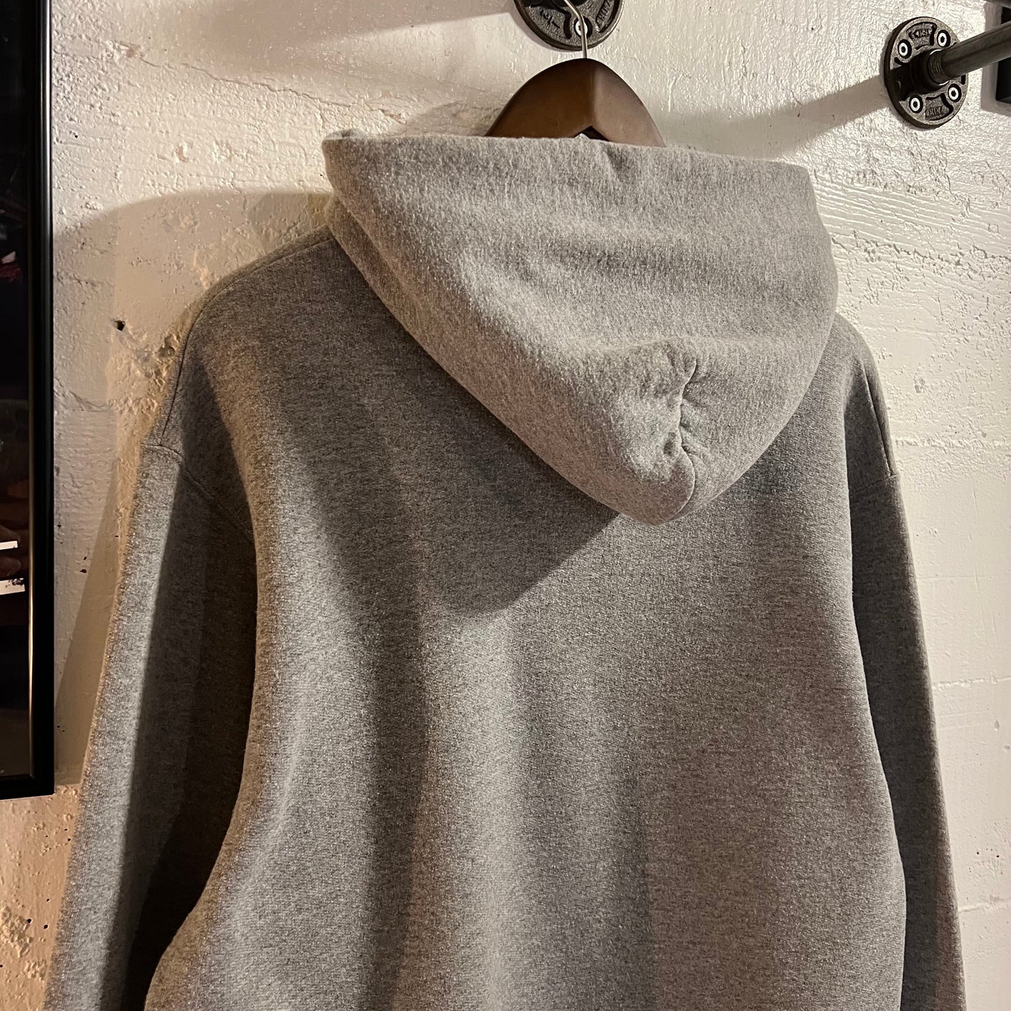 Vintage 2000’s Jerzees Blank Hoodie Sweatshirt - Size Medium - Heather Grey