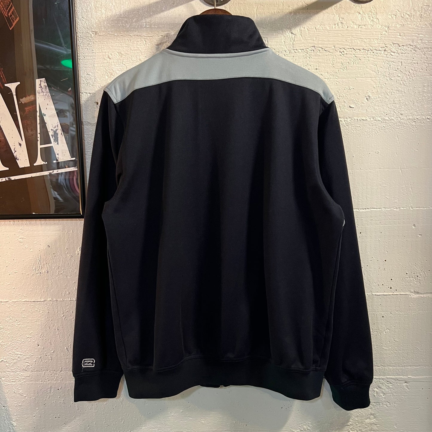 Vintage 2000's Billabong Zip-Up Track Jacket - Size Large - Baby-Blue/Navy/Navy