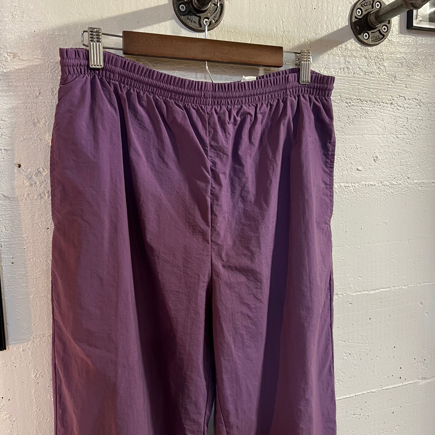 Vintage 90's JCPenney U.S. Olympics Embroidered Fleece Lined Track Pants - Size Medium - Aubergine