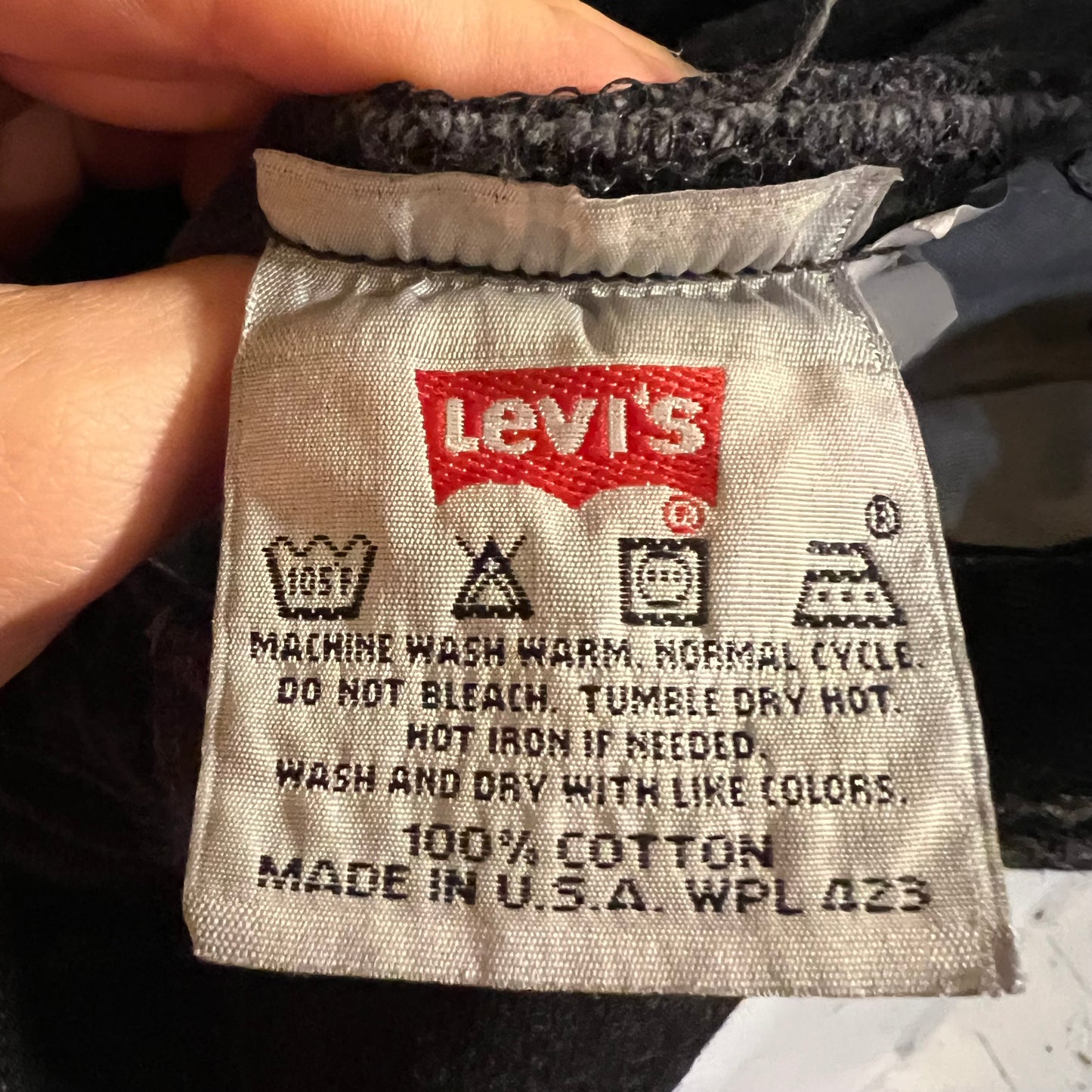 Vintage 90's Levi's 501 Overdyed Black Denim Jeans - Size 33" x 33.5" - Made In USA - Black