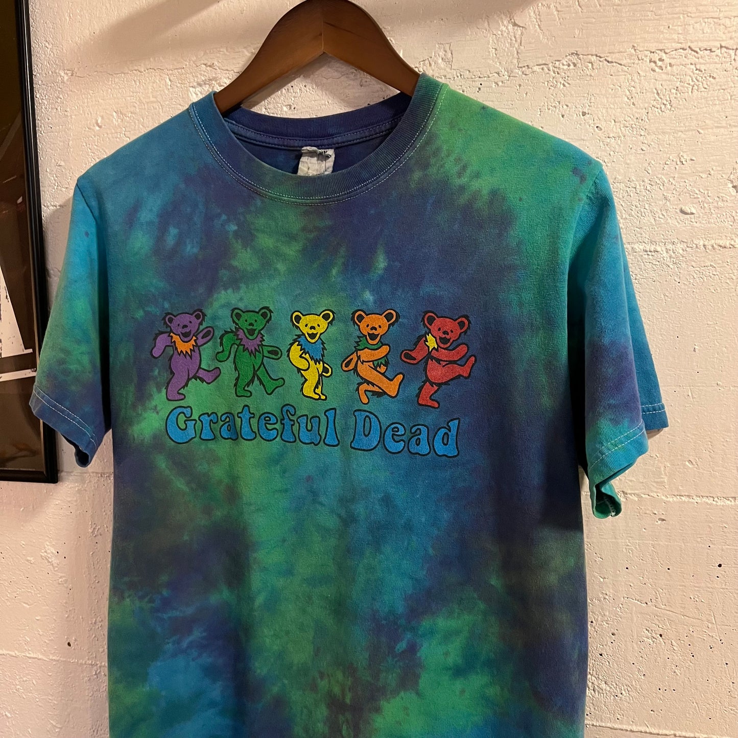 Vintage 2000’s Grateful Dead Bears Tie-Dye Graphic Baby T-Shirt - Size Small - Blue/Green/Multi