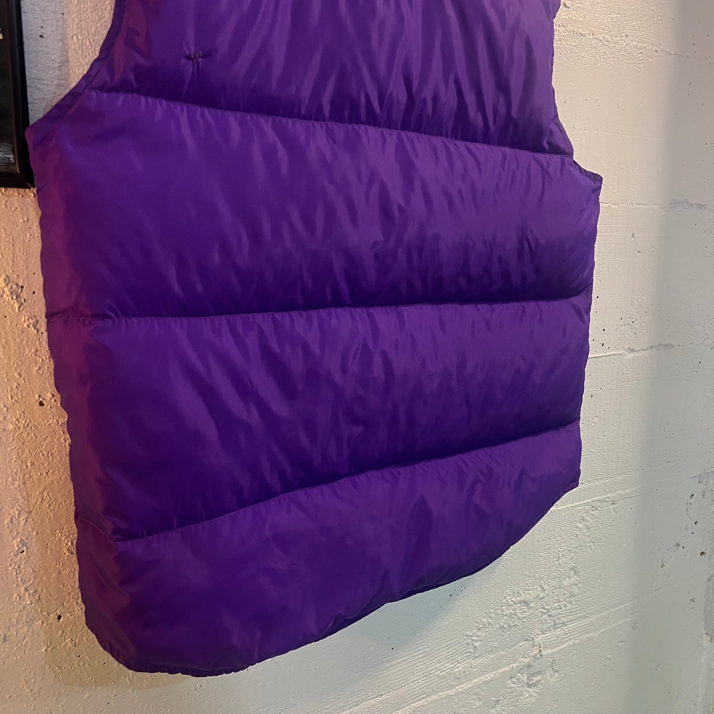 Vintage 90's Lands' End Goose Down Puffer Vest - Size Medium - Purple