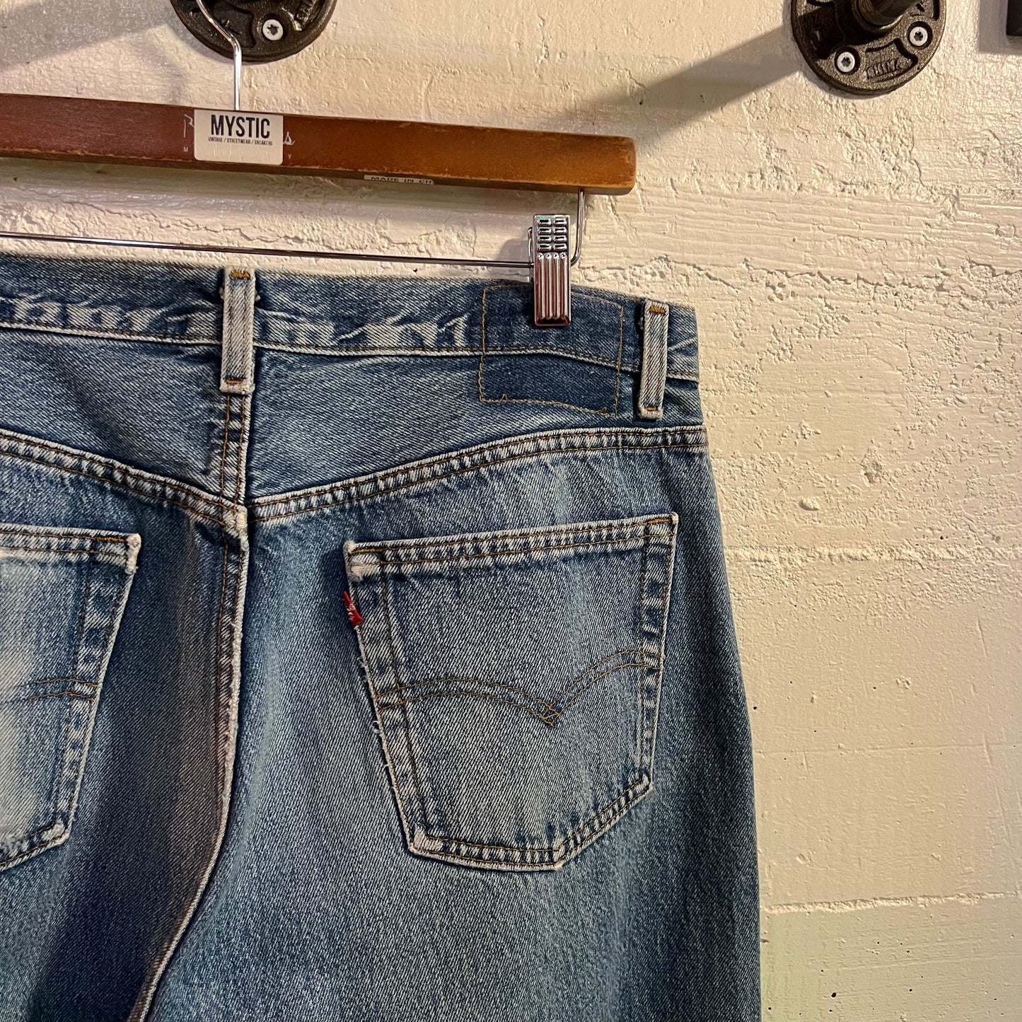 Vintage 1980's Levi's 501xx Button Fly Denim Jean - Size 34" x 33" - Made In USA - 100% Cotton