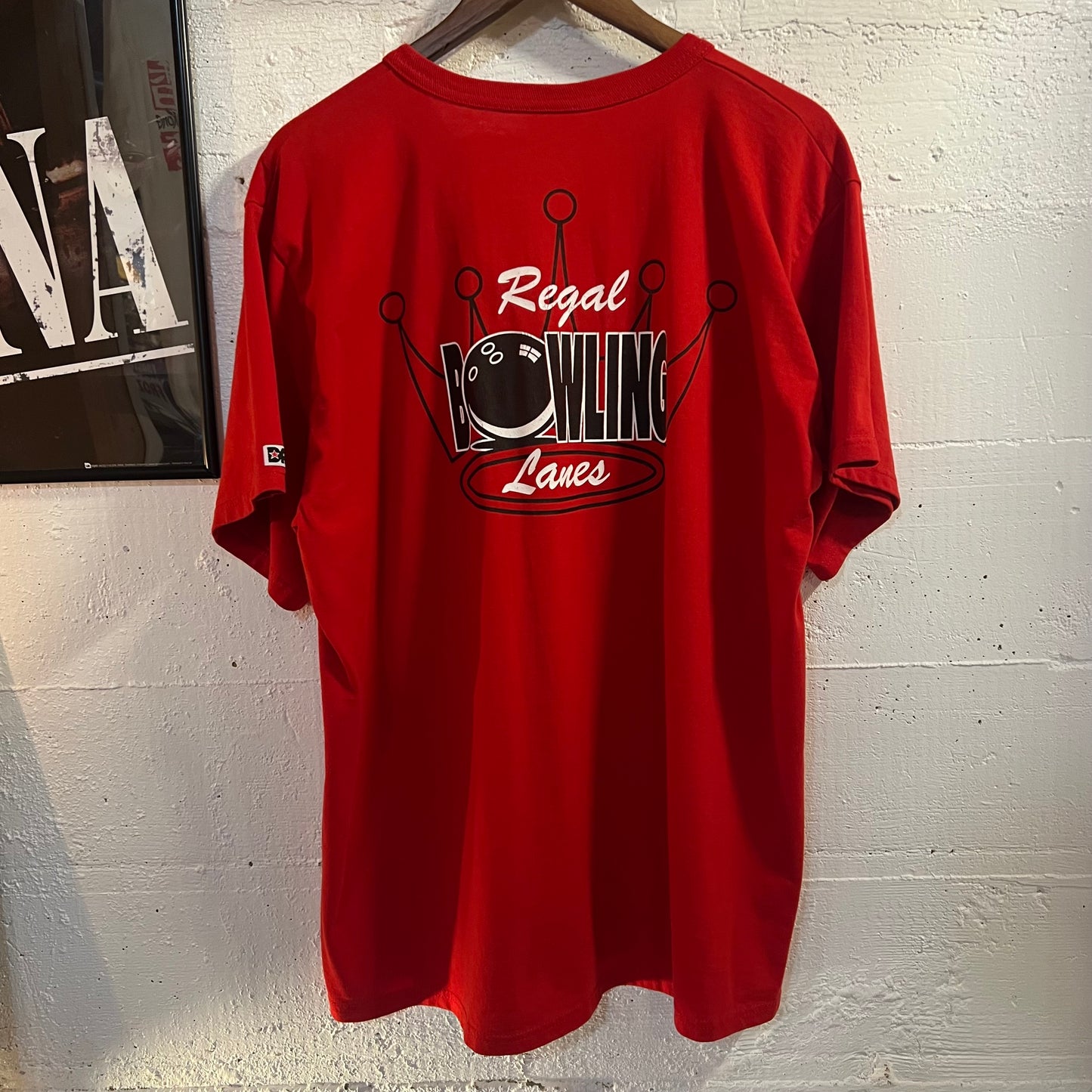 Vintage 90's Budweiser 'Bud-King Of Beers' Graphic Henley Cut T-Shirt - Size XL - Red