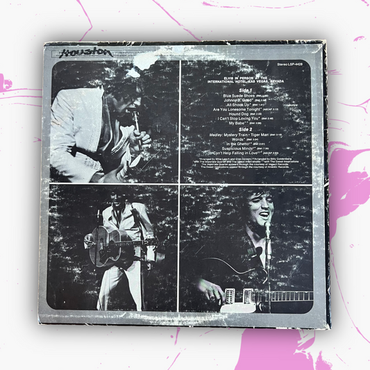 Vintage 1970’s Elvis ‘In Person At The International Hotel Las Vegas, Nevada’ Vinyl Record