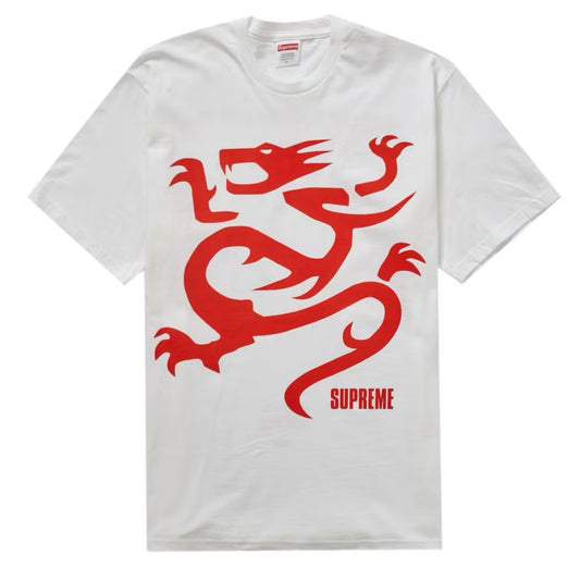 *New* Supreme x Mobb Deep Dragon Tee - Size XL -Made In USA - SS23 - White/Red