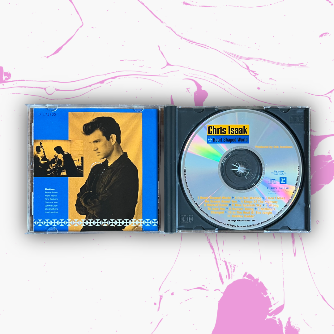 Vintage 1989 Chris Isaak ‘Heart Shaped World’ CD
