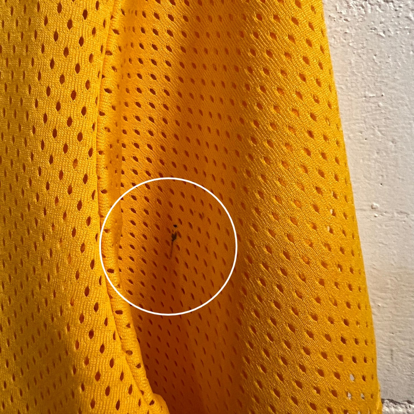 Vintage 90's Majestic Mesh Button 'VB' Baseball Jersey - Size Medium - Made In USA - Yellow