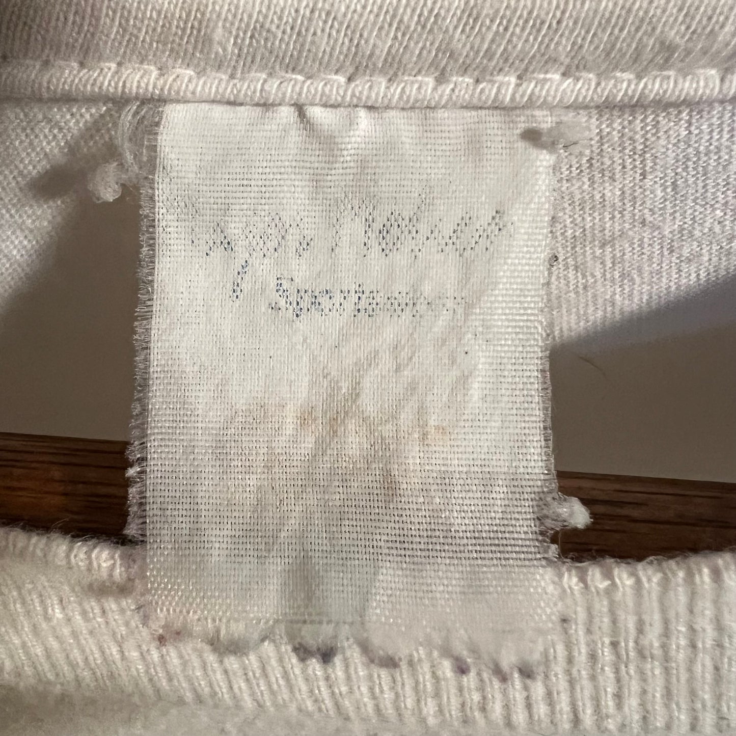Vintage Distressed Code Of The West Cowboy Single Stitch T-Shirt - Size Large - Made In USA - White/Multi