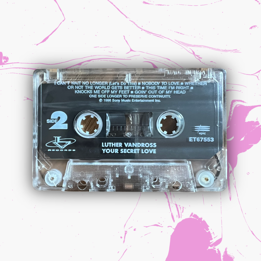 Vintage 1996 Luther Vandross ‘Your Secret Love’ Cassette Tape