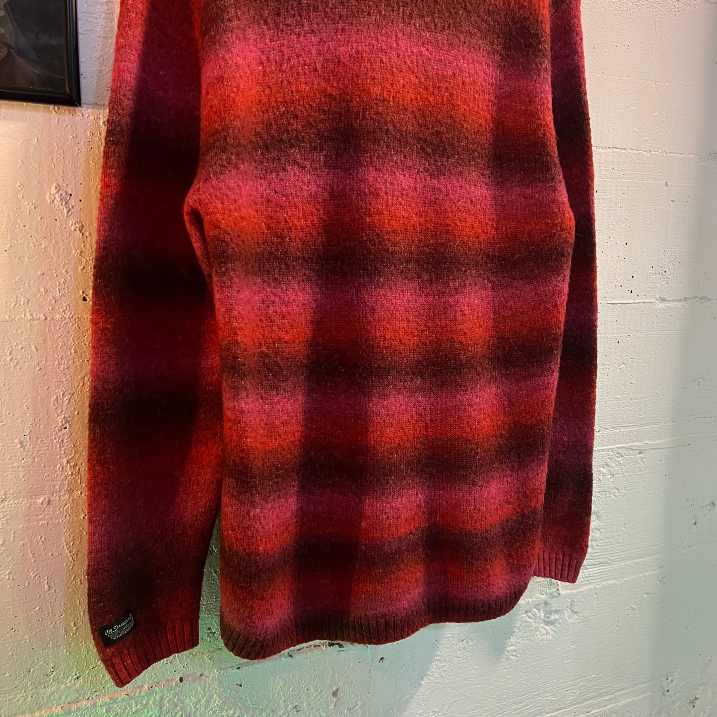 Levi's Battery Crewneck Sweater - Size Small - Multicolor - Relaxed Fit