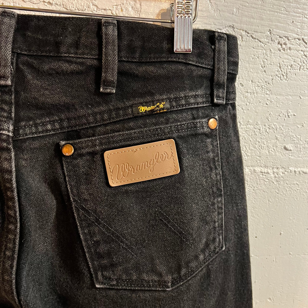 Vintage Wrangler 13MWZWK Cowboy Cut Denim Jeans - Size 31" x 30" - Faded Black - 100% Cotton