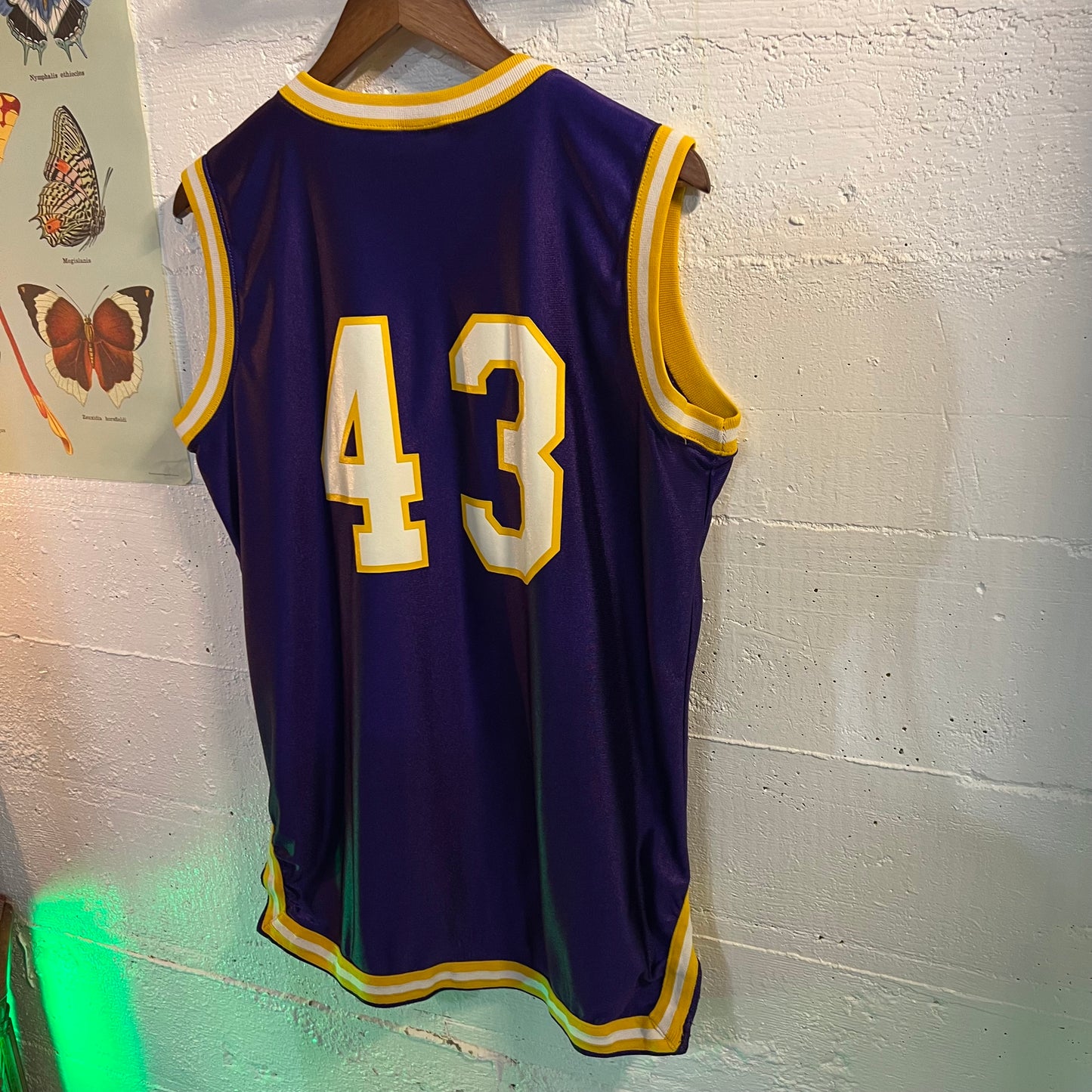 Vintage 80's/90's University Of Washington Huskies Rawlings Basketball Jersey - Size 40 (Large) - Made In USA