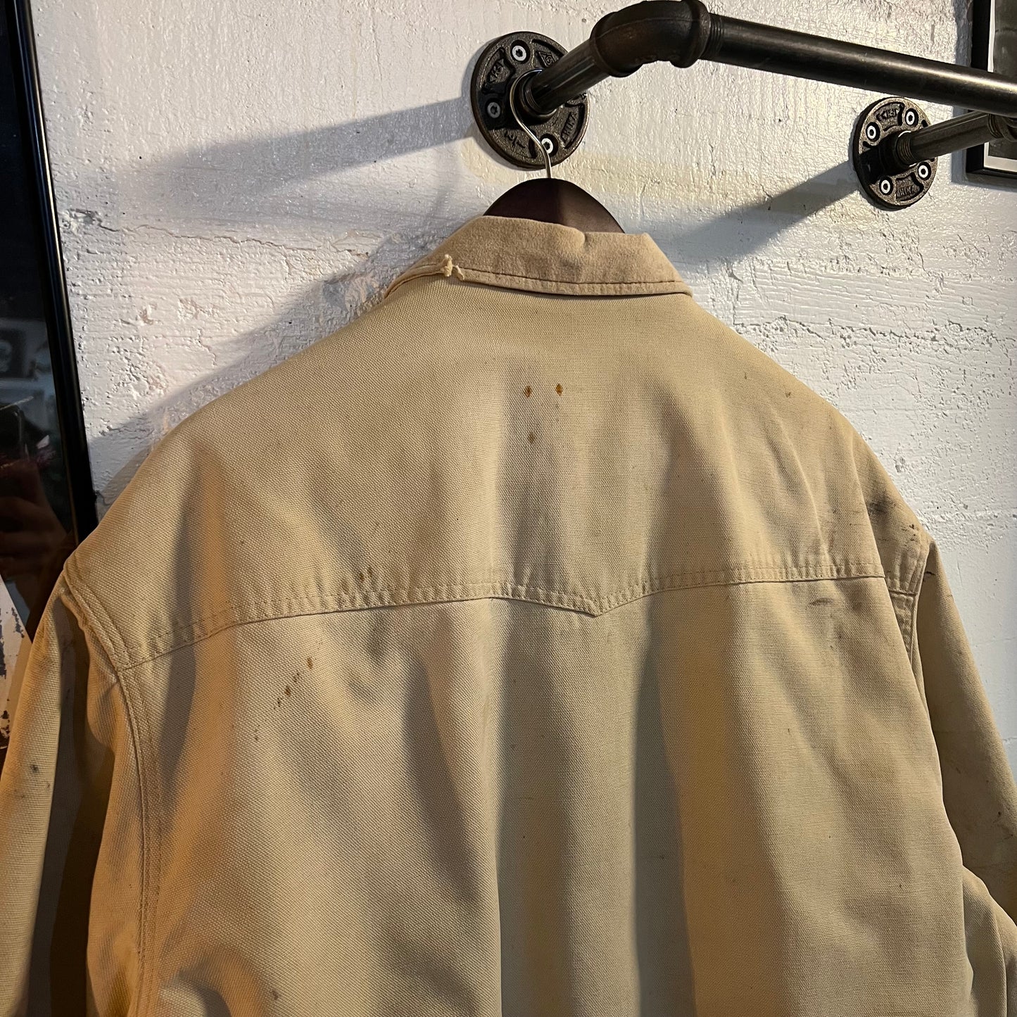 Vintage Distressed Walls Western Wear Blanket Lined Zip-Up Jacket - Size 2XL - Made In USA - Tan/Earth Toned
