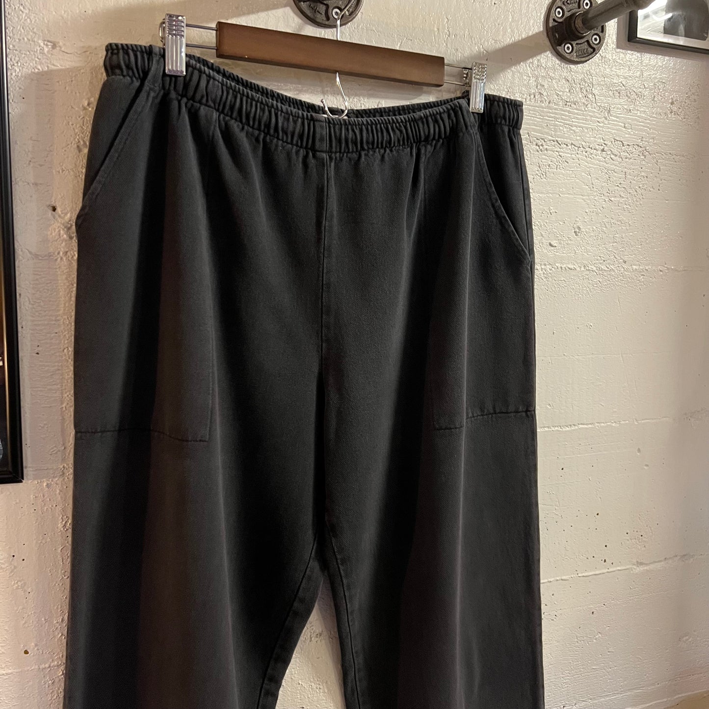 Vintage 90’s WEK Faded Baggy Sweatpants - Size Medium - Made In USA - Black