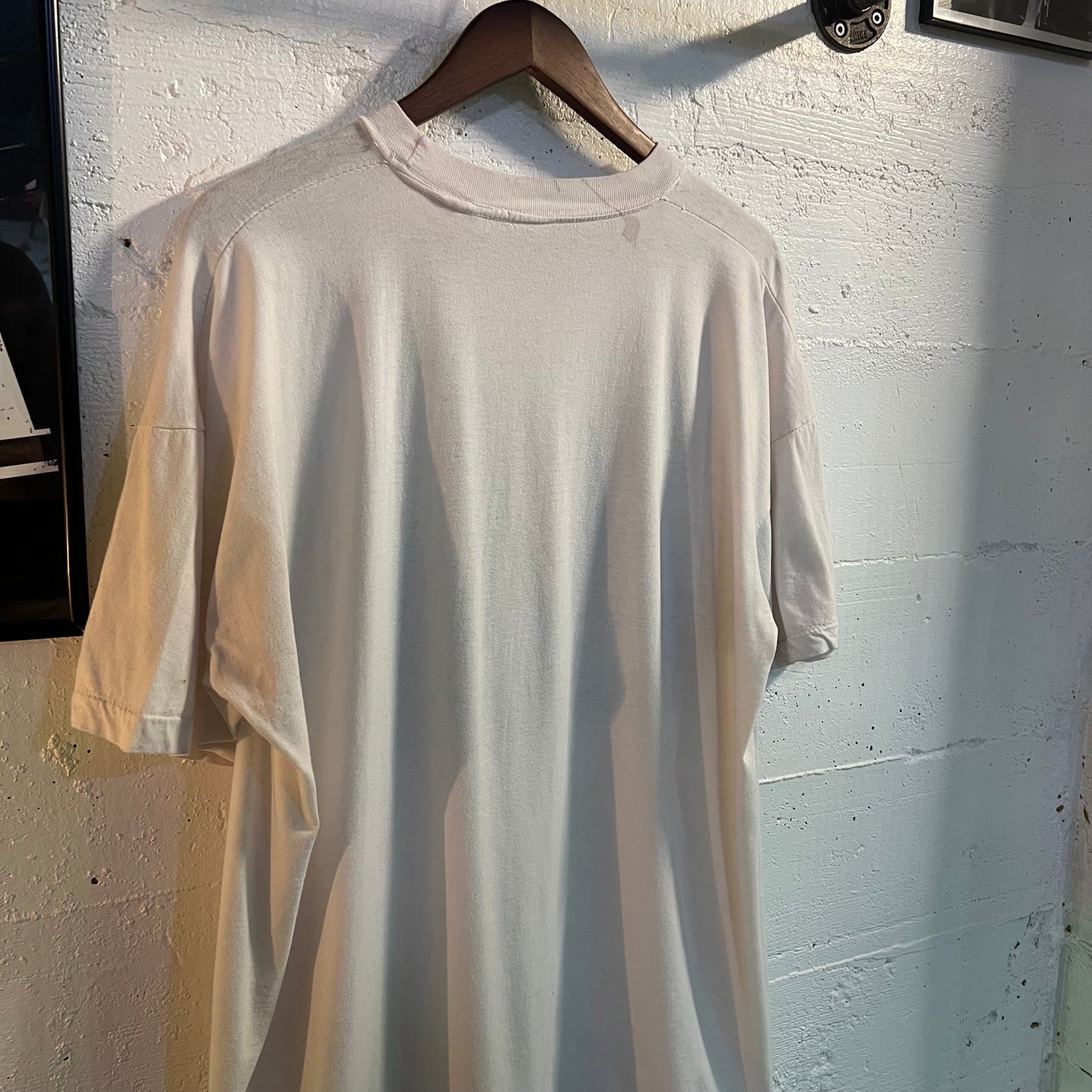 Vintage Distressed Code Of The West Cowboy Single Stitch T-Shirt - Size Large - Made In USA - White/Multi