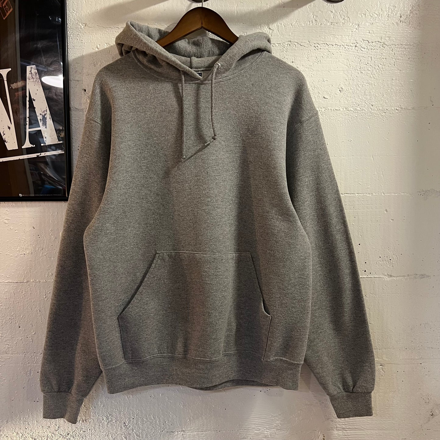 Vintage 2000’s Jerzees Blank Hoodie Sweatshirt - Size Medium - Heather Grey
