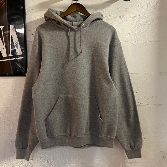 Vintage 2000’s Jerzees Blank Hoodie Sweatshirt - Size Medium - Heather Grey