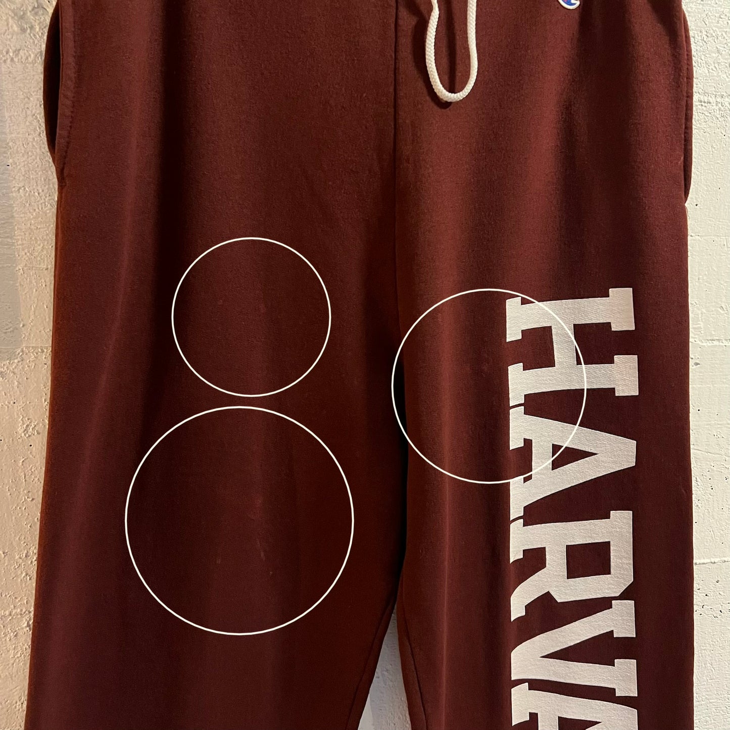 Vintage 2000’s Champion Harvard University Sweatpants - Size Small - Maroon/White