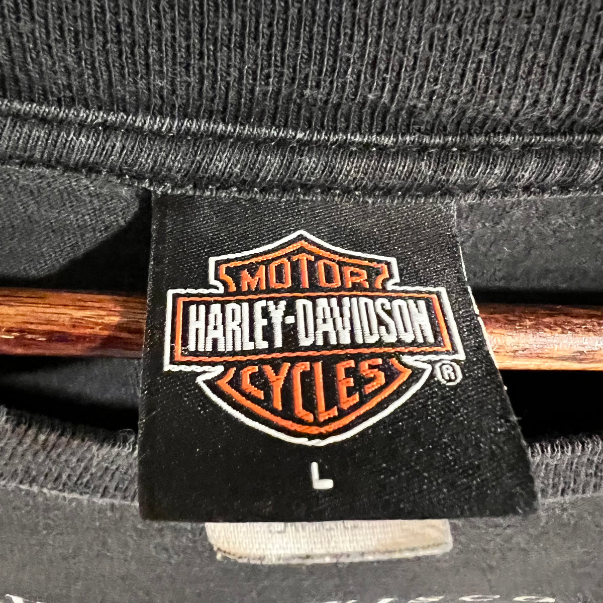 Vintage 2003 Harley Davidson Milwaukee, Wisconsin Graphic Long Sleeve T-Shirt - Size Large - Made In USA - Black/Multi