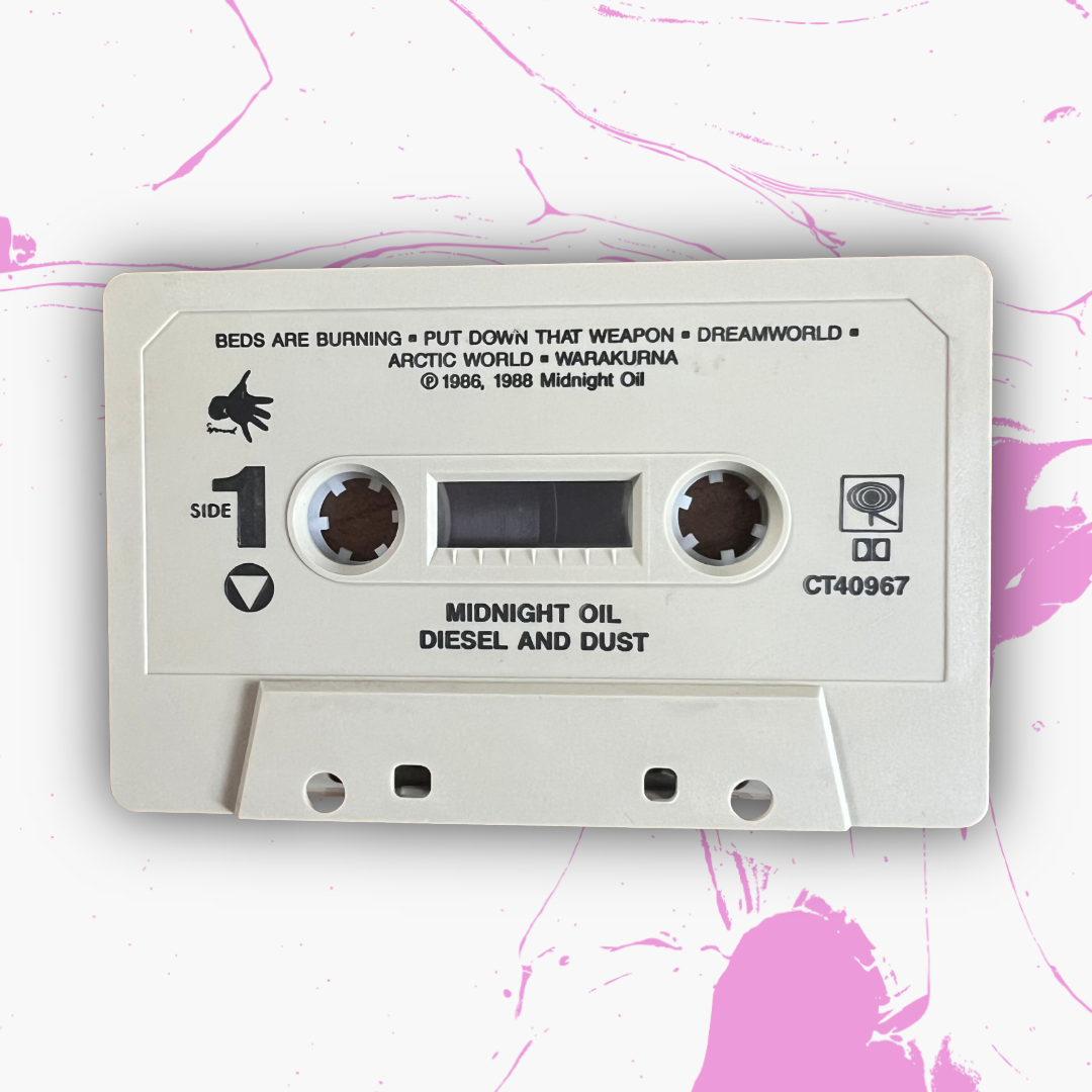 Vintage 1987 Midnight Oil ‘Diesel And Dust’ Cassette Tape