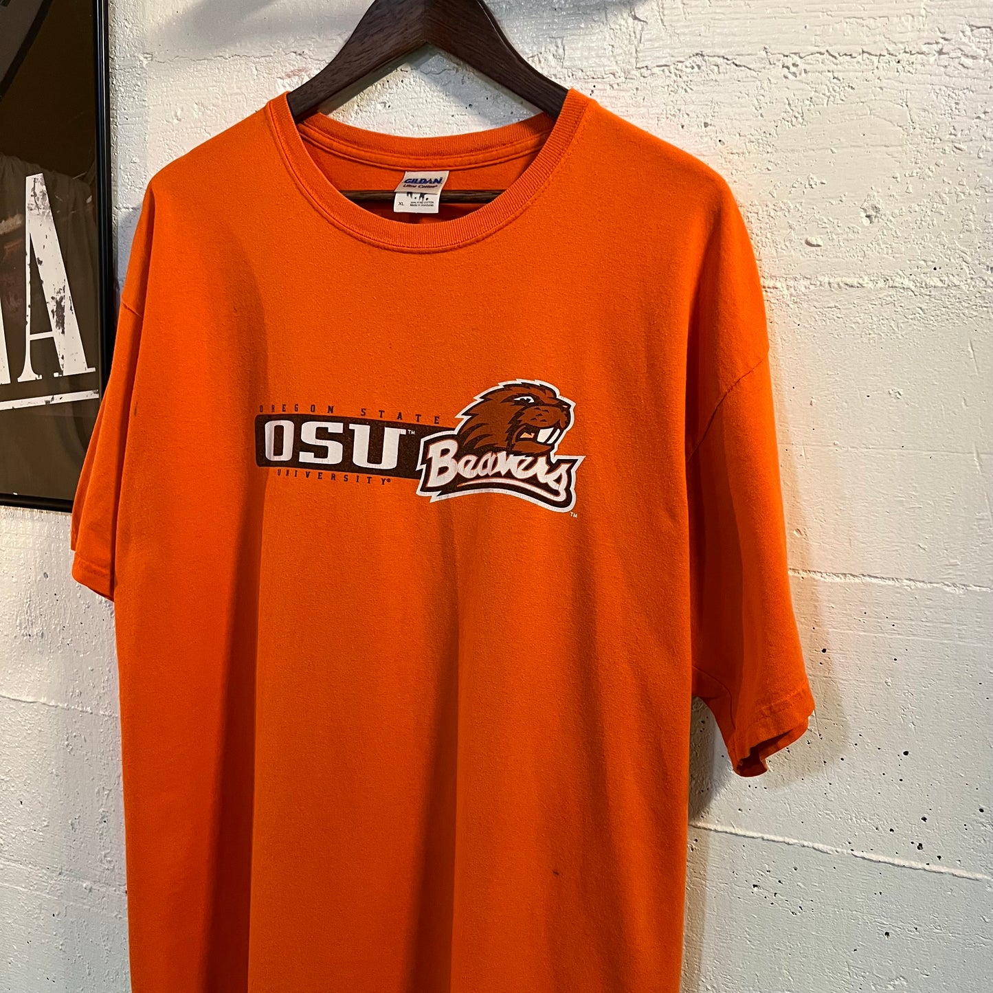 Vintage 2000's OSU Beavers Distressed T-Shirt - Size XL - Orange/Black