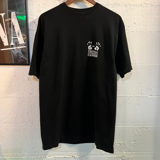 Vintage 1995 Festival International De Cannes ‘Memories Of The Festival’ T-Shirt - Size Large - Black/White - Made In France