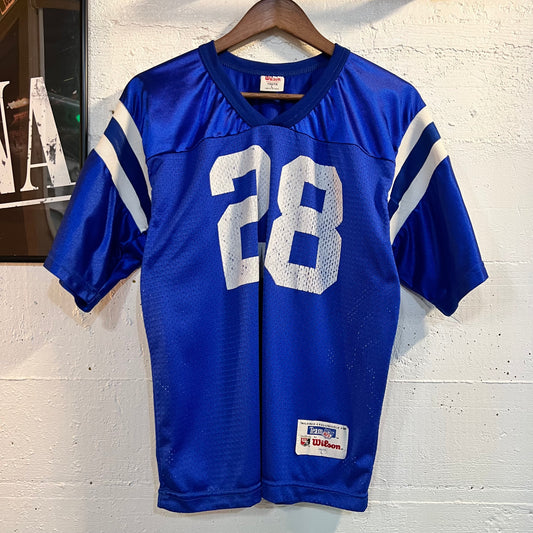 Vintage 90's Wilson Indianapolis Colts Marshall Faulk Youth Jersey - Size Youth Large - Made In USA