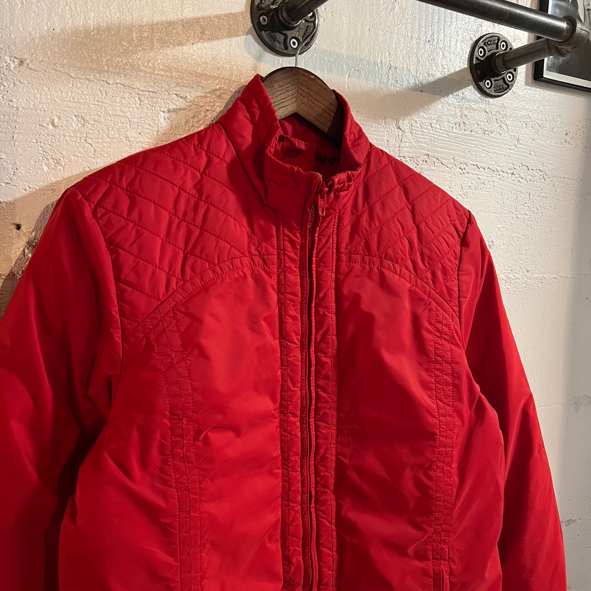 Vintage 1970's Eddie Bauer Blizzard Proof Goose Down Womens Ski Jacket - Size S/M - Made In USA - Red