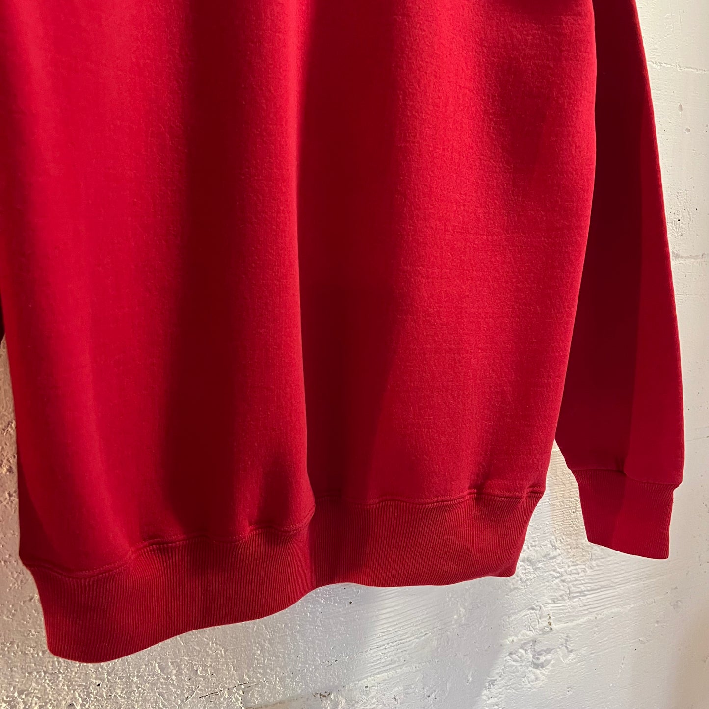 Vintage 90’s Lee Sturdy Sweats Heavyweight Blank Crewneck Sweatshirt - Size Large - Red