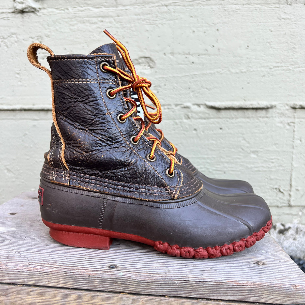 Vintage 90's L.L. Bean 6" Lace Up 'Bean Boot' - Size 6W/5M (BM) - Made In USA - Brown