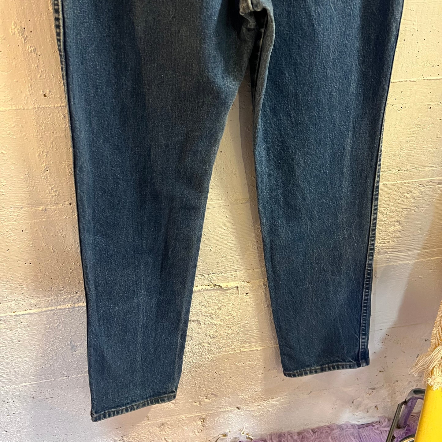 Vintage 90's Wrangler Women's Cowboy Cut High Rise Denim Jeans - Size 13/14 X 32 -  Made In USA - 12MWZG