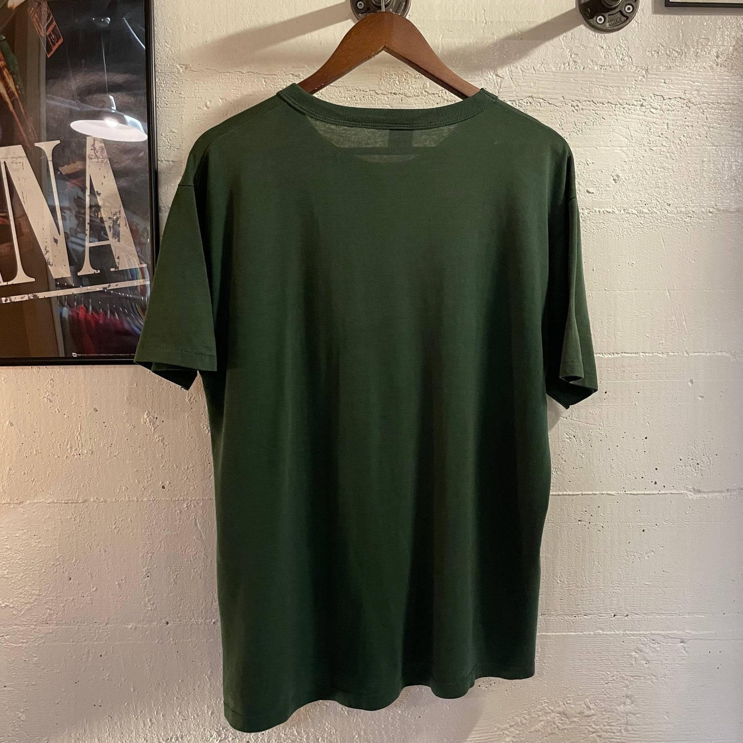 Vintage 80’s Clare Middle School Single Stitch T-Shirt - Size Large - Made In USA - Green/White