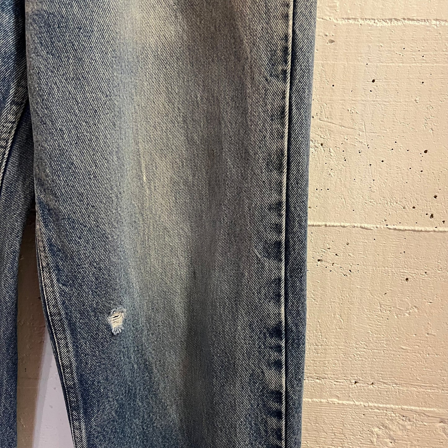Vintage 90's Prison Blues Faded Straight Leg Denim Jeans - Size 34" - Made In USA - 100% Cotton