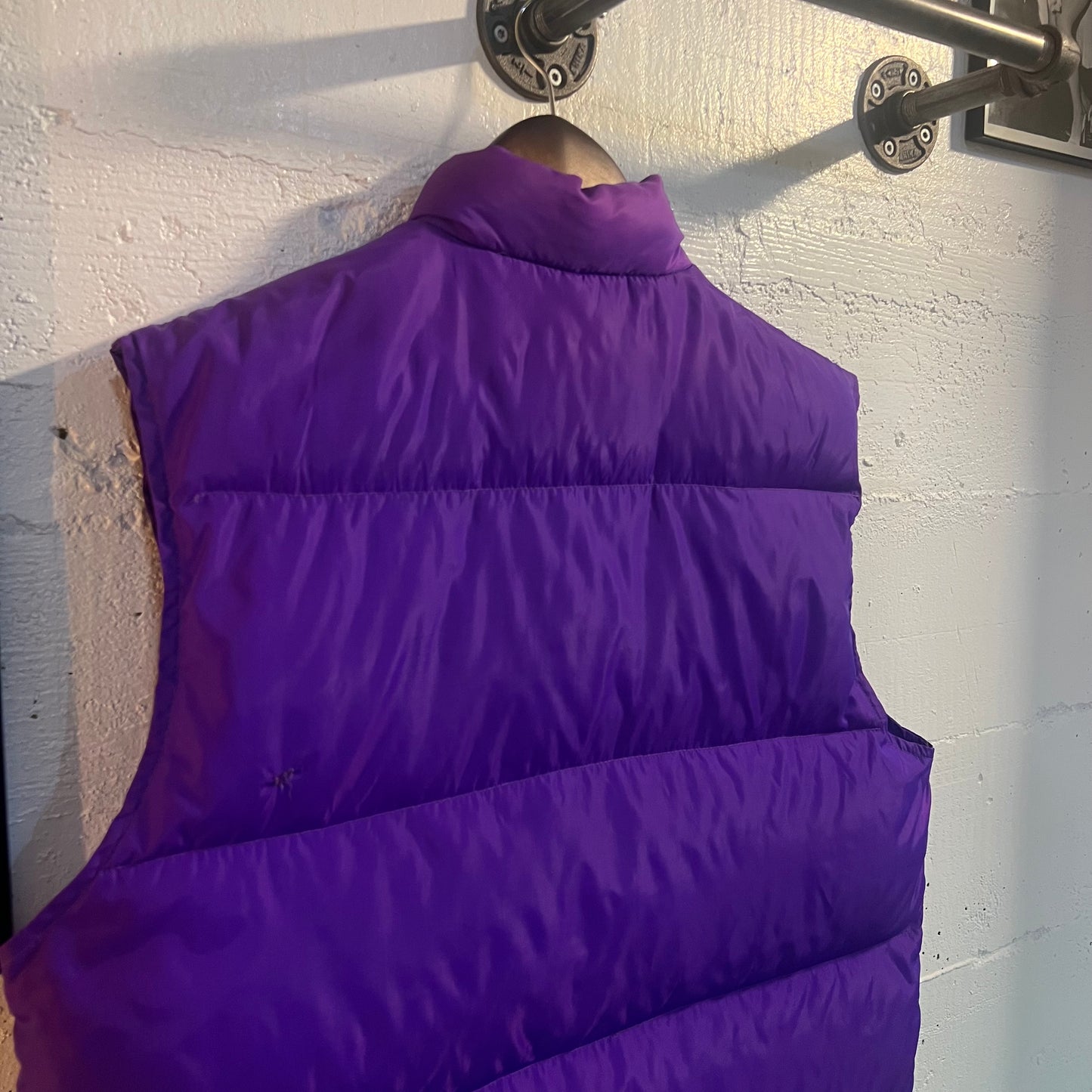 Vintage 90's Lands' End Goose Down Puffer Vest - Size Medium - Purple
